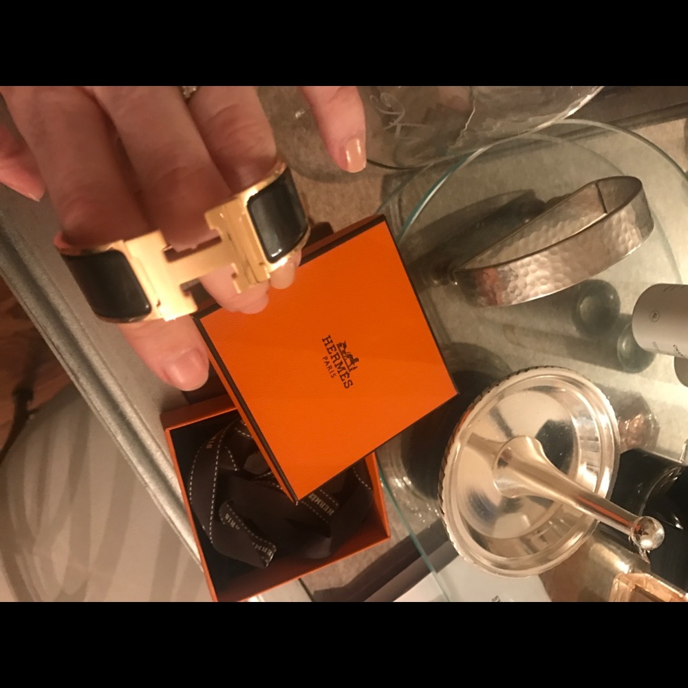 Hermes Gold and Black Bracelet - Picture 7 of 14